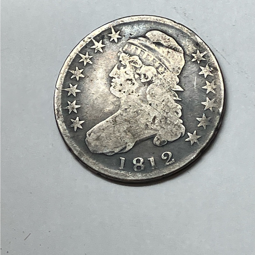 1812 Capped Bust Silver Half Dollar Coin